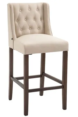 Produktbild von Barhocker Cassandra Stoff Antik-dunkel creme