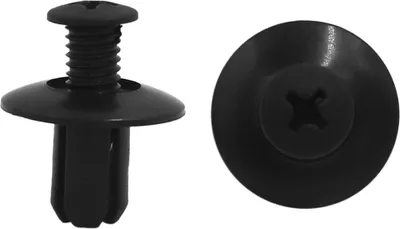 Produktbild von 100 Stk 8 mm Loch Durchmesser Schwarz Kunststoff Niete Clips f? Auto de