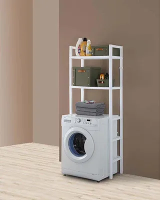 Immagine prodotto di Scaffale 69x34 per lavatrice due ripiani bianco  Woody