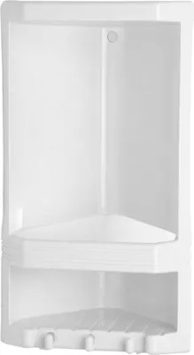 Produktbild von Gedy JUNIOR Eckregal 2-Fach, 189x385x139 mm, Thermoplast, weiß
