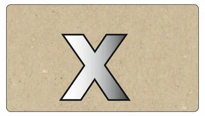 Obrázek produktu pro Spiegelornamente Kleinbuchstabe X
