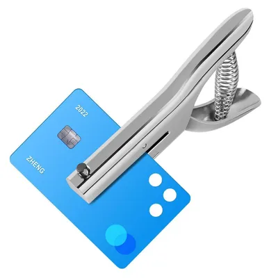 Image de Perceuse à un trou, diamètre 6 mm, en métal argenté, conçue pour faciliter le travail, avec une profondeur d'insertion du papier de 53 mm