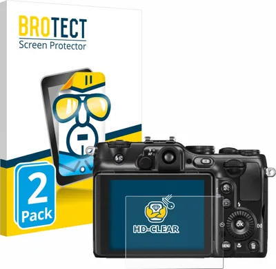 Produktbild von 2x Für Nikon Coolpix P7100 Schutzfolie BROTECT Displayschutz Display Schutz Folie Klar Transparent