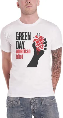 Produktbild von Green Day - "American Idiot" T-Shirt für Herren/Damen Uni RO600 (XS) (Weiß)