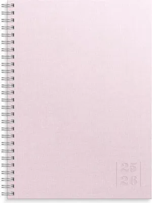 Produktbild von Burde Senator A5 Textil Rosa Schülerkal. 2025/2026
