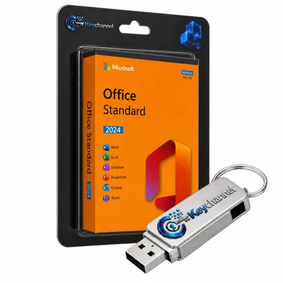 Produktbild von Microsoft Office 2024 Standard - Inkl. Installations-USB-Stick und Lizenz