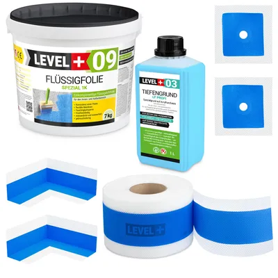 Produktbild von Flüssigfolie 7kg Dichtband 5m DichtSet Dusche Balkon Wassersperre Fliesen SET83
