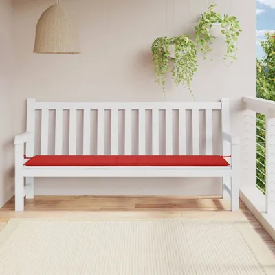 Produktbild von The Living Store Gartenbank-Auflage Rot 200x50x3 cm Oxford-Gewebe