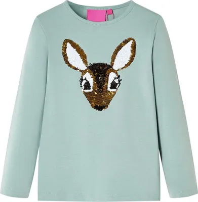 Produktbild von Kinder-Langarmshirt Minzgrün 116