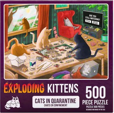 Obrázok produktu pre Vybuchujúce mačiatka Puzzle KOCKY V KVARANTÍNE 202110-3