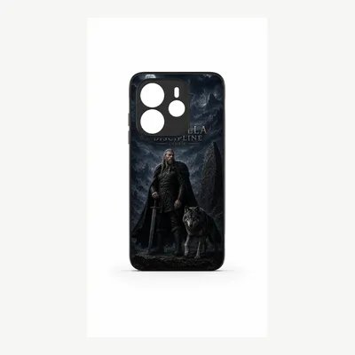 Productafbeelding van Xiaomi Redmi Note 14 Pro 4G hoesje, telefoonhoesje, beschermhoes met Valhalla Vikingenmotief – LUNØIR ©