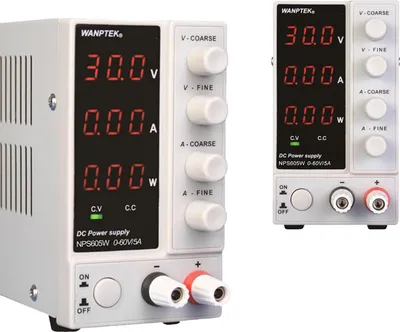 Obrázek produktu pro Laboratorní zdroj, výstupní napětí 0-60V, výstupní proud 0-5A, výstupní výkon 300W, vstupní napětí 220V, zástrčka EU