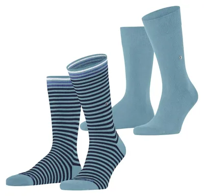 Immagine prodotto di Calzini da uomo Burlington, confezione multipla "Everyday Stripe" in cotone, motivo a righe, taglia M