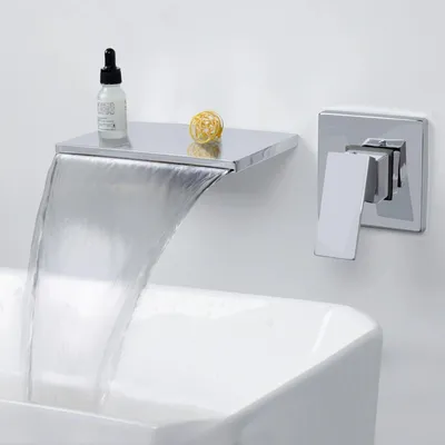 Produktbild von Wandmontage Wasserfallarmatur mit 20 cm Auslauf