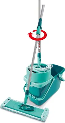 Produktbild von Leifheit 52014, Mop & bucket set, Metall, Kunststoff, Blau, Türkis, Doppelter Tank, 20 l, 2,72 kg