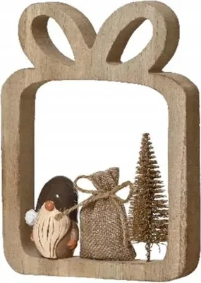 Produktbild von Holztischfigur Weihnachtswichtel 16,5 cm 1 Stück