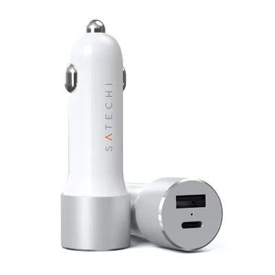 Image de SATECHI - Chargeur de voiture USB-C PD 72W (argent)