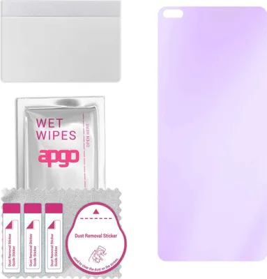 Produktbild von apgo Hybrid Schutzglas, kompatibel mit OnePlus Nord, Anti-Blue, 9H Härte, toller Ersatz für Hartglas, kratzfester Displayschutzglas, Displayschutz, Full Glue