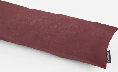 Produktbild von SCHÖNER LEBEN. Zugluftstopper Kunstleder Dust uni bordeaux Auswahl 130cm Länge