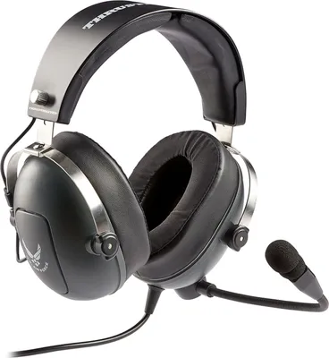 Zdjęcie produktu dla Thrustmaster T.Flight U.S. Air Force Przewodowe słuchawki z pałąkiem na głowę Lotnictwo/kontrola ruchu lotniczego Czarny, Szary