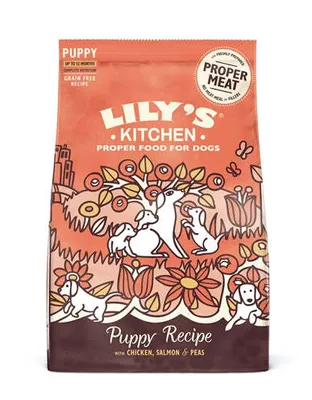 Productafbeelding van Lily's Kitchen droogvoer met kip en zalm voor puppy's en volwassen honden, met kip, lever en zalm, 2,5 kg
