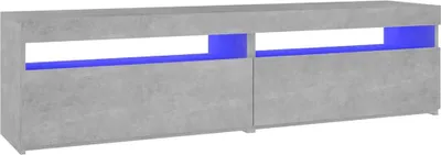 Obrázek produktu pro vidaXL TV skříňky 2 ks s LED světly Betonová šedá 75x35x40 cm