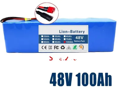 Produktbild von Lithium-Ionen-Batteriepack, 100Ah Kapazität, BMS aktiviert, T-DC-Ladegerät
