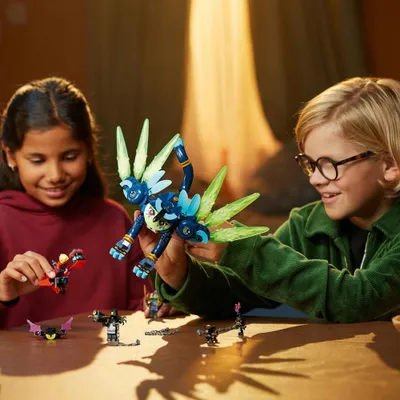 Produktbild von LEGO DREAMZzz Zoey und die Katzeneule Zian, Actionfiguren-Set mit Spielzeug-Katze für Kinder, Enthält baubares Fabelwesen, Figure und Nachtjäger, Geschenk für Mädchen und Jungen ab 9 Jahren 71476