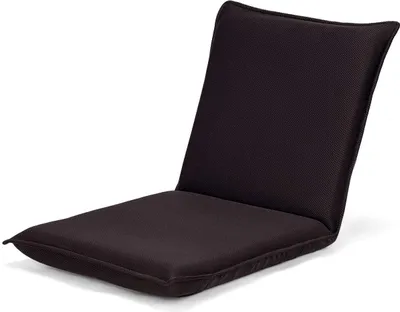 Produktbild von Bodenstuhl mit Verstellbarer Rücklehne, Gepolsterter klappbarer Bodensessel mit Schlaffunktion, Metallstruktur, Beim Lesen TV-Schauen, Gaming , Bodenkissen, Faules Sofa für Zuhause