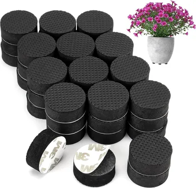 Produktbild von Unsichtbare Blumentopffüße 50 Stück für Blumentopf, Garten Unsichtbare Topffüße für alle Innen- und Außenbereiche, rutschfeste (30 x 20 mm)