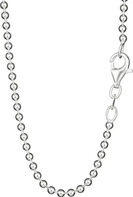 Produktbild von Collier 50cm Kugelkette rund 925 Sterling Silber Breite 2mm Damen Halskette 8248
