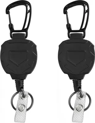 Produktbild von 2pcs Retractable Keychain Magnetic Carabiner Belt Clip Clip -Schlüsselring mit Edelstahlkabel zum Camping -Wandern