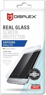 Produktbild von Displex Samsung Galaxy S9 Full Cover Schutzglas, Samsung, Galaxy S9, Schlagfest, Kratzresistent, Staubresistent, Transparent, 1 Stück(e)