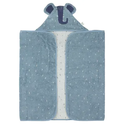 Immagine prodotto di Asciugamano con cappuccio Trixie in Cotonelogico 70x130cm Mrs Elephant - morbido asciugamano da bagno