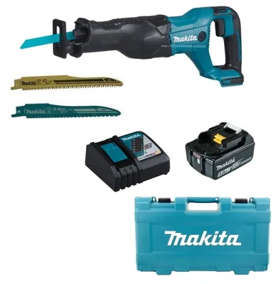 Produktbild von Makita Akku-Reciprosäge 18 V DJR186ZK + Akku 5,0 Ah BL 1850B + Ladegerät DC18RC