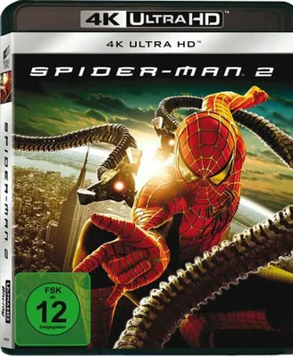 Zdjęcie produktu dla PLAION 1129837, Film, Blu-ray, Niemiecki, Angielski, Francuska, Włoski, Czeska, 127 min, Spider-Man 2, Przygoda/Przygodowy