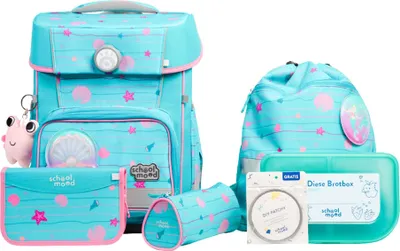 Produktbild von School Mood Schulranzenset 7-tlg. Champion Pro Lilly Meerjungfrau
