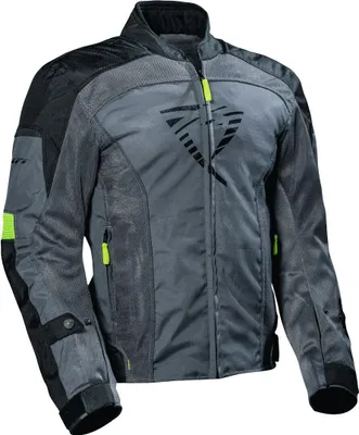 Produktbild von DIFI Ibarra Air Motorrad Textiljacke, grau/schwarz/gelb, S