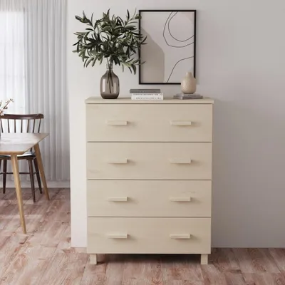 Zdjęcie produktu dla vidaXL Kredens HAMAR miodowy brąz 79x40x103,5 cm lite drewno sosnowe