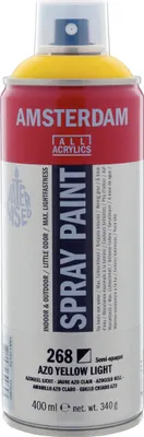 Produktbild von Amsterdam Sprühfarbe Spraydose hochpigmentiert 400 ml Azogelb Hell 268