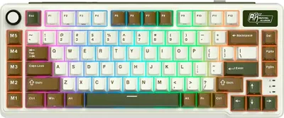 Image de Clavier gaming ROYAL KLUDGE RK L75 Palm Green avec commutateurs beiges