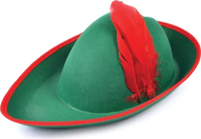 Produktbild von Bristol Novelty - "Robin Hood" klobúk pre mužov/dámy Uni BN747 (jedna veľkosť) (zelená/červená)