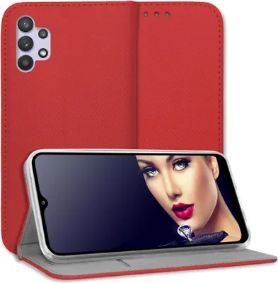 Produktbild von Bookstyle Schutzhülle Klapphülle Schutztasche Etui Cover für Samsung Galaxy A32 5G (SM-A326, 6.5'') - Rot