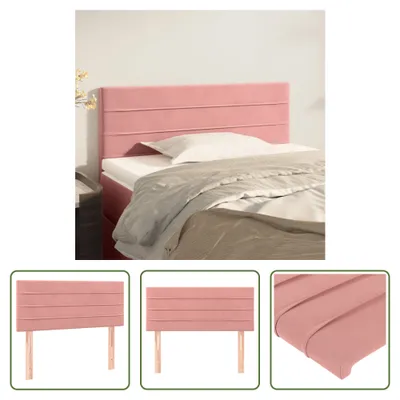 Produktbild von The Living Store Kopfteil Rosa 80x5x78/88 cm Samt