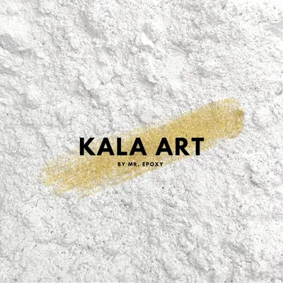 Produktbild von Kala Art Marmormehl Calciumcarbonat 5kg - Strahlend Weiß & Sehr Fein (30my) - Perfekt geeignet als Spachtelmasse für Acrylmalerei (Acrylbinder), Marmor Reparaturset & Modelliermasse