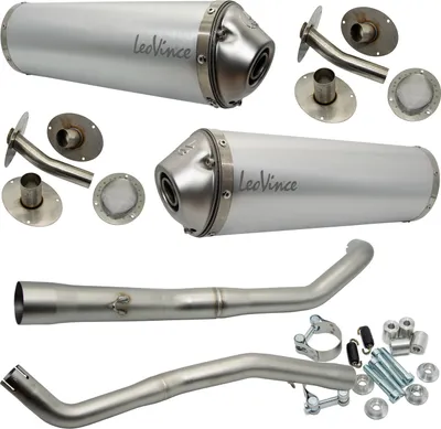 Obrázok produktu pre Zadný tlmič výfuku LeoVince 2x LV-X s homologáciou, hliníkový, kompatibilný s motocyklom Yamaha XT 660 R / X, rok výroby 2004 – 2016