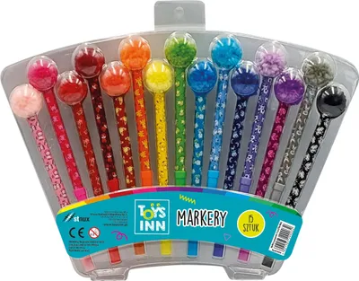 Produktbild von Markery z pomponami 15 sztuk STnux