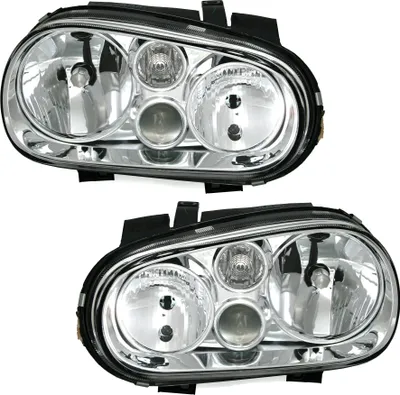 Produktbild von TYC Scheinwerfer Set für VW Golf 4 mit NSW 97-03 H3 H1 H7 Halogen LWR Motor