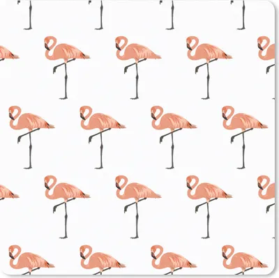 Produktbild von MuchoWow® Mauspad Mousepad Muster - Vogel - Flamingo 30x30 cm - Mousepads - Maus Mat - Pad - Mausunterlage - Gaming