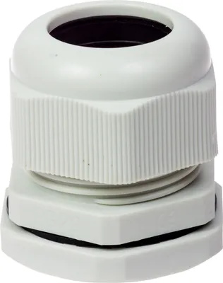 Produktbild von Kabelverschraubung mit Gegenmutter metrisch M12 x 1,5 mm 10 Stück 3-6,5 mm  IP68 grau